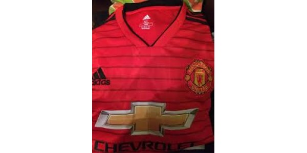 nova exposição camisa na próxima temporada do Manchester United
